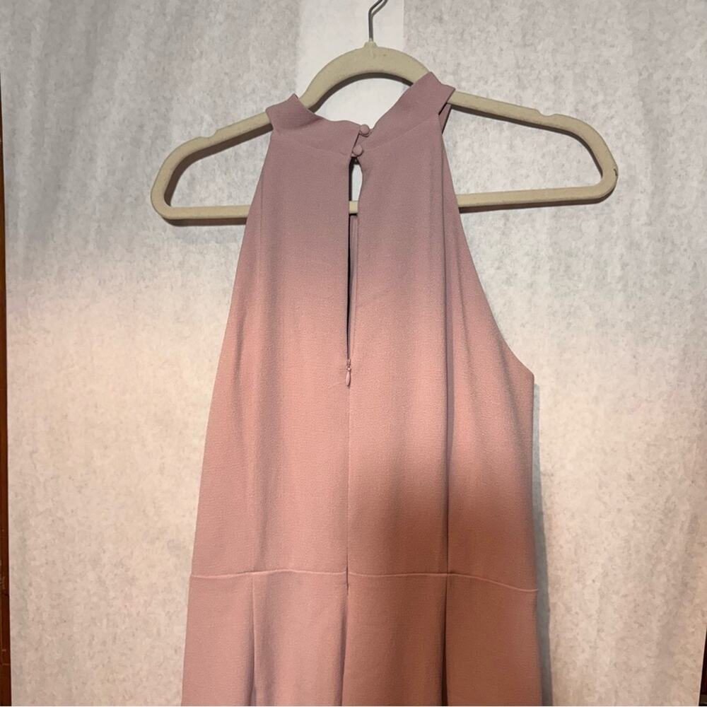 Julia Jordan Light Mauve Formal Wide Leg Jumpsuit Halter Neck Prom Size 10 NWT - Picture 5 of 10
